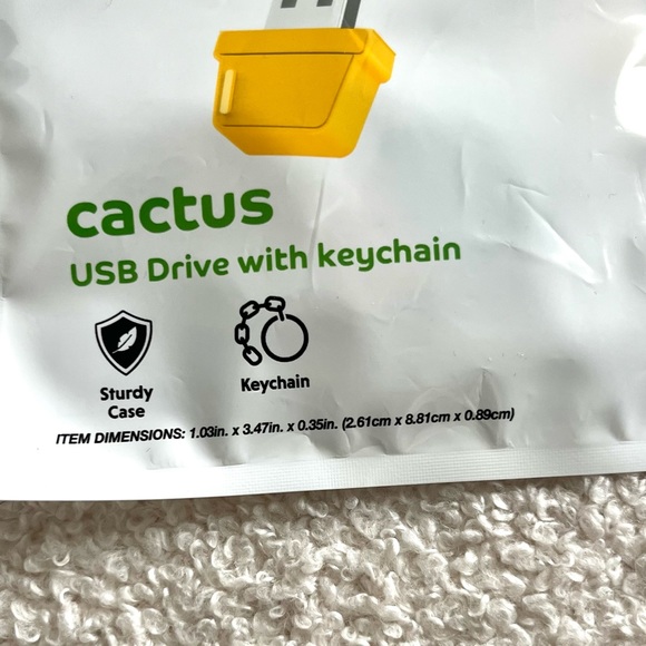 ๐ท๏ธ๐๐ cactus keychain USB 32gb โข ๐ with purchase! - Picture 3 of 7